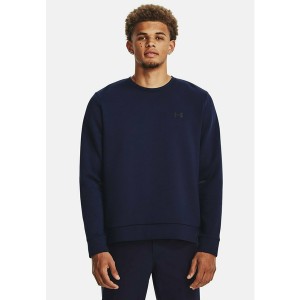 アンダーアーマー メンズ パーカー・スウェットシャツ アウター UNSTOPPABLE CREW - Sweatshirt - midnight navy midnight navy/blue