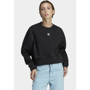 アディダスオリジナルス レディース パーカー・スウェットシャツ アウター ADICOLOR ESSENTIALS CREW - Sweatshirt - black black