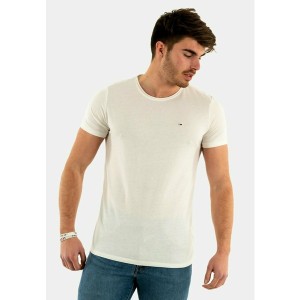 トミーヒルフィガー メンズ Tシャツ トップス SLIM JASPE C NECK - Basic T-shirt - blanc blanc/off-white