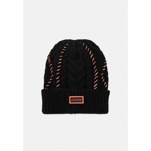 ゲス レディース 帽子 アクセサリー BEANIE - Beanie - black black