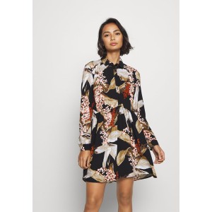 オブジェクト プティ レディース シャツ トップス OBJLILITI SHORT DRESS - Shirt dress - black black