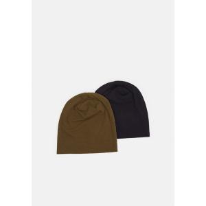 ピアワン メンズ 帽子 アクセサリー 2 PACK - Beanie - dark blue/khaki dark blue/khaki