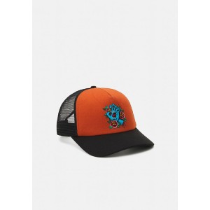 サンタクルーズ メンズ 帽子 アクセサリー SCREAMING FLASH UNISEX - Cap - terracotta/black terracotta/black/apricot