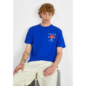 オベイ メンズ Tシャツ トップス ONE TWO - Print T-shirt - surf blue surf blue/royal blue