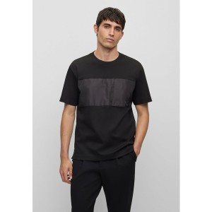 ボス メンズ Tシャツ トップス TESSIN - Basic T-shirt - black black