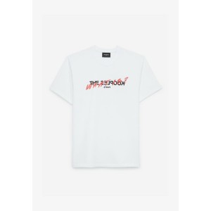 ザ・クープルス メンズ Tシャツ トップス WEISSES Kテ乏PERBETONTES T-SHIRT MIT LOG - Print T-shirt - white white