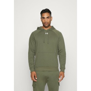 アンダーアーマー メンズ パーカー・スウェットシャツ アウター RIVAL HOODIE - Hoodie - marine green marine green/khaki