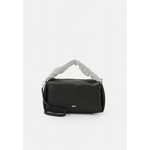 ダナ キャラン ニューヨーク レディース ショルダーバッグ バッグ STASIA  - Across body bag - black/silver black/silver/black