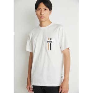 ボス メンズ Tシャツ トップス TESSIN - Print T-shirt - white white