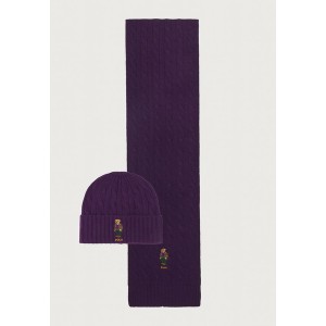 ラルフローレン メンズ 帽子 アクセサリー BEAR HAT SCARF INFINITY UNISEX - Beanie - branford purple branford purple/purple