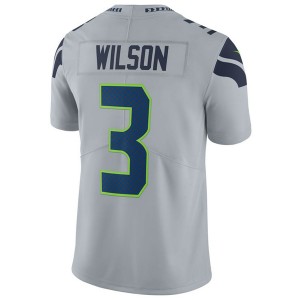 ナイキ メンズ ユニフォーム トップス Men's Russell Wilson Seattle Seahawks Vapor Untouchable Limited Jersey Gray