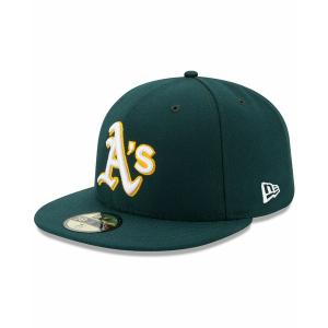 ニューエラ メンズ 帽子 アクセサリー Oakland Athletics Authentic Collection 59FIFTY Cap Green