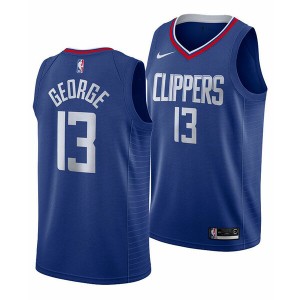 ナイキ メンズ ユニフォーム トップス Men's Paul George Los Angeles Clippers Icon Swingman Jersey Blue