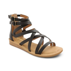 ケンジー レディース サンダル シューズ Women's Lanica Woven Ankle Sandal Black
