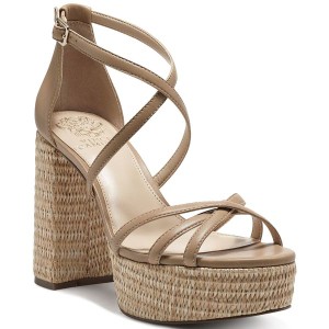 ヴィンスカムート レディース サンダル シューズ Women's Garnitta Strappy Platform Sandals Tortilla/Light Natural