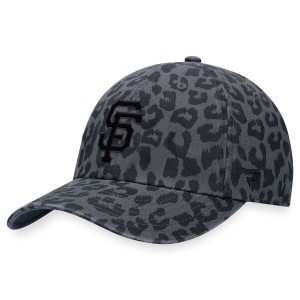 ファナティクス レディース 帽子 アクセサリー San Francisco Giants Fanatics Branded Women's LeopardAdjustable Hat Black