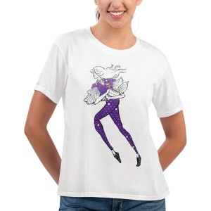 カールバンクス レディース Tシャツ トップス Minnesota Vikings GIII 4Her by Carl Banks Women's Play The Ball TShirt White