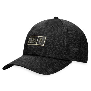 ファナティクス メンズ 帽子 アクセサリー Vegas Golden Knights Fanatics Branded Authentic Pro Road Adjustable Hat Black