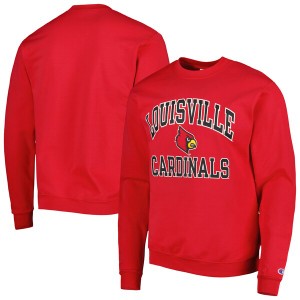 チャンピオン メンズ パーカー・スウェットシャツ アウター Louisville Cardinals Champion High Motor Pullover Sweatshirt Red