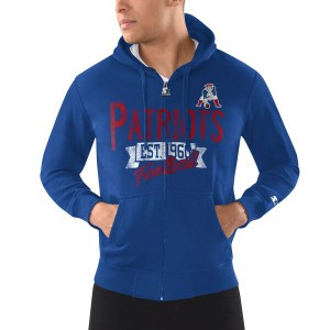 スターター メンズ ジャケット＆ブルゾン アウター New England Patriots Starter Gridiron Classics Post Season FullZip Hoodie Royal