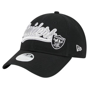 ニューエラ レディース 帽子 アクセサリー Las Vegas Raiders New Era Women's Cheer 9FORTY Adjustable Hat Black