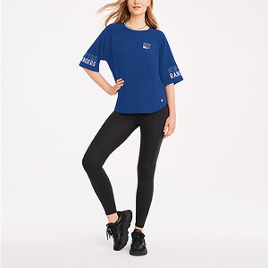 ダナキャラン レディース Tシャツ トップス New York Rangers DKNY Sport Women's Diana TriBlend Oversized TShirt Blue