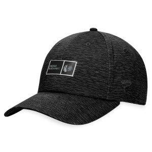 ファナティクス メンズ 帽子 アクセサリー Chicago Blackhawks Fanatics Branded Authentic Pro Road Adjustable Hat Black