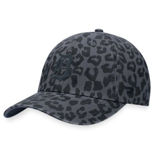 ファナティクス レディース 帽子 アクセサリー Detroit Tigers Fanatics Branded Women's LeopardAdjustable Hat Black