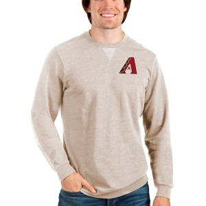 アンティグア メンズ パーカー・スウェットシャツ アウター Arizona Diamondbacks Antigua Reward Crewneck Pullover Sweatshirt Oatmeal