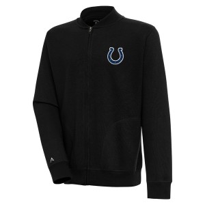 アンティグア メンズ パーカー・スウェットシャツ アウター Indianapolis Colts Antigua Victory FullZip Jacket Black