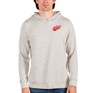 アンティグア メンズ パーカー・スウェットシャツ アウター Detroit Red Wings Antigua Team Absolute Pullover Hoodie Oatmeal