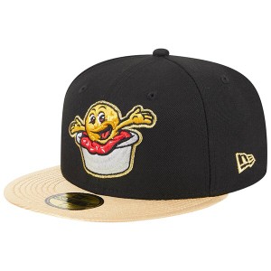 ニューエラ メンズ 帽子 アクセサリー Akron RubberDucks New Era Theme Nights Akron Sauerkraut Balls  59FIFTY Fitted Hat Black