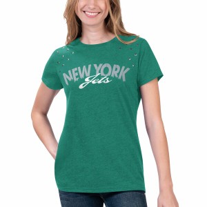 カールバンクス レディース Tシャツ トップス New York Jets GIII 4Her by Carl Banks Women's Main Game TShirt Heathered Green