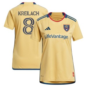 アディダス レディース Tシャツ トップス Damir Kreilach Real Salt Lake adidas Women's 2023 The Beehive State Kit Replica Player Je