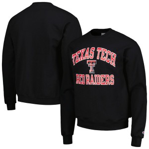 チャンピオン メンズ パーカー・スウェットシャツ アウター Texas Tech Red Raiders Champion High Motor Pullover Sweatshirt Black