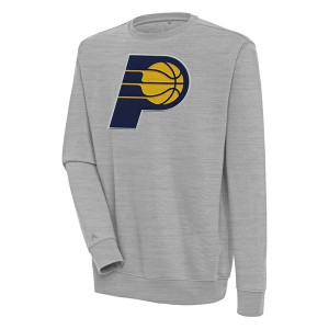 アンティグア メンズ パーカー・スウェットシャツ アウター Indiana Pacers Antigua Victory Pullover Sweatshirt Heather Gray