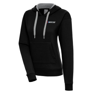 アンティグア レディース パーカー・スウェットシャツ アウター NASCAR Antigua Women's Victory Pullover Hoodie Black