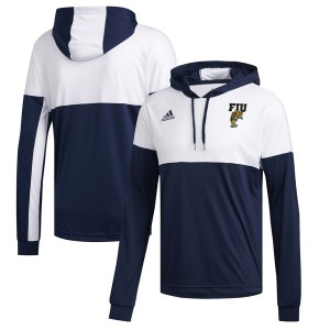 アディダス メンズ パーカー・スウェットシャツ アウター FIU Panthers adidas Legend Shooter Pullover Hoodie Navy