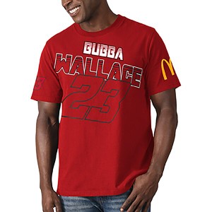 スターター メンズ Tシャツ トップス Bubba Wallace Starter Special Teams TShirt Red