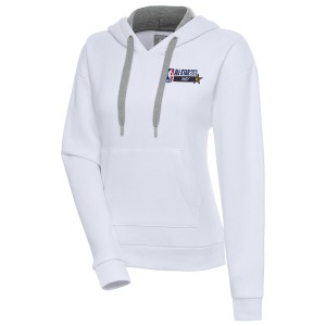 アンティグア レディース パーカー・スウェットシャツ アウター 2024 NBA AllStar Game Antigua Women's Victory Pullover Hoodie White