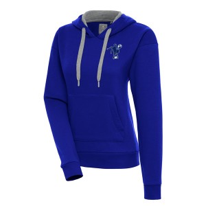 アンティグア レディース パーカー・スウェットシャツ アウター Indianapolis Colts Antigua Women's Throwback Logo Victory Pullover H