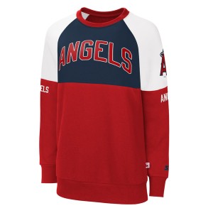 スターター レディース パーカー・スウェットシャツ アウター Los Angeles Angels Starter Women's Baseline Raglan Pullover Sweatshirt