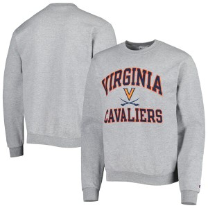 チャンピオン メンズ パーカー・スウェットシャツ アウター Virginia Cavaliers Champion High Motor Pullover Sweatshirt Heather Gray