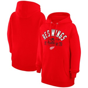 スターター メンズ パーカー・スウェットシャツ アウター Detroit Red Wings Starter Puck Pullover Hoodie Red