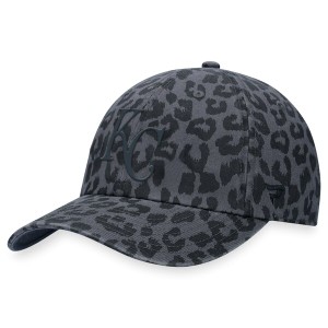 ファナティクス レディース 帽子 アクセサリー Kansas City Royals Fanatics Branded Women's LeopardAdjustable Hat Black