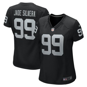 ナイキ レディース Tシャツ トップス Nesta Jade Silvera Las Vegas Raiders Nike Women's Team Game Jersey Black