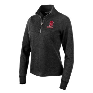 アンティグア レディース パーカー・スウェットシャツ アウター South Dakota Coyotes Antigua Women's Action QuarterZip Pullover Swea