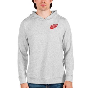 アンティグア メンズ パーカー・スウェットシャツ アウター Detroit Red Wings Antigua Team Absolute Pullover Hoodie Heathered Gray