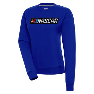 アンティグア レディース パーカー・スウェットシャツ アウター NASCAR Antigua Women's Victory Chenille Pullover Sweatshirt Royal