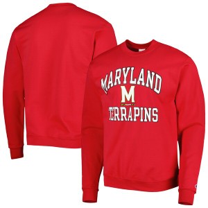 チャンピオン メンズ パーカー・スウェットシャツ アウター Maryland Terrapins Champion High Motor Pullover Sweatshirt Red